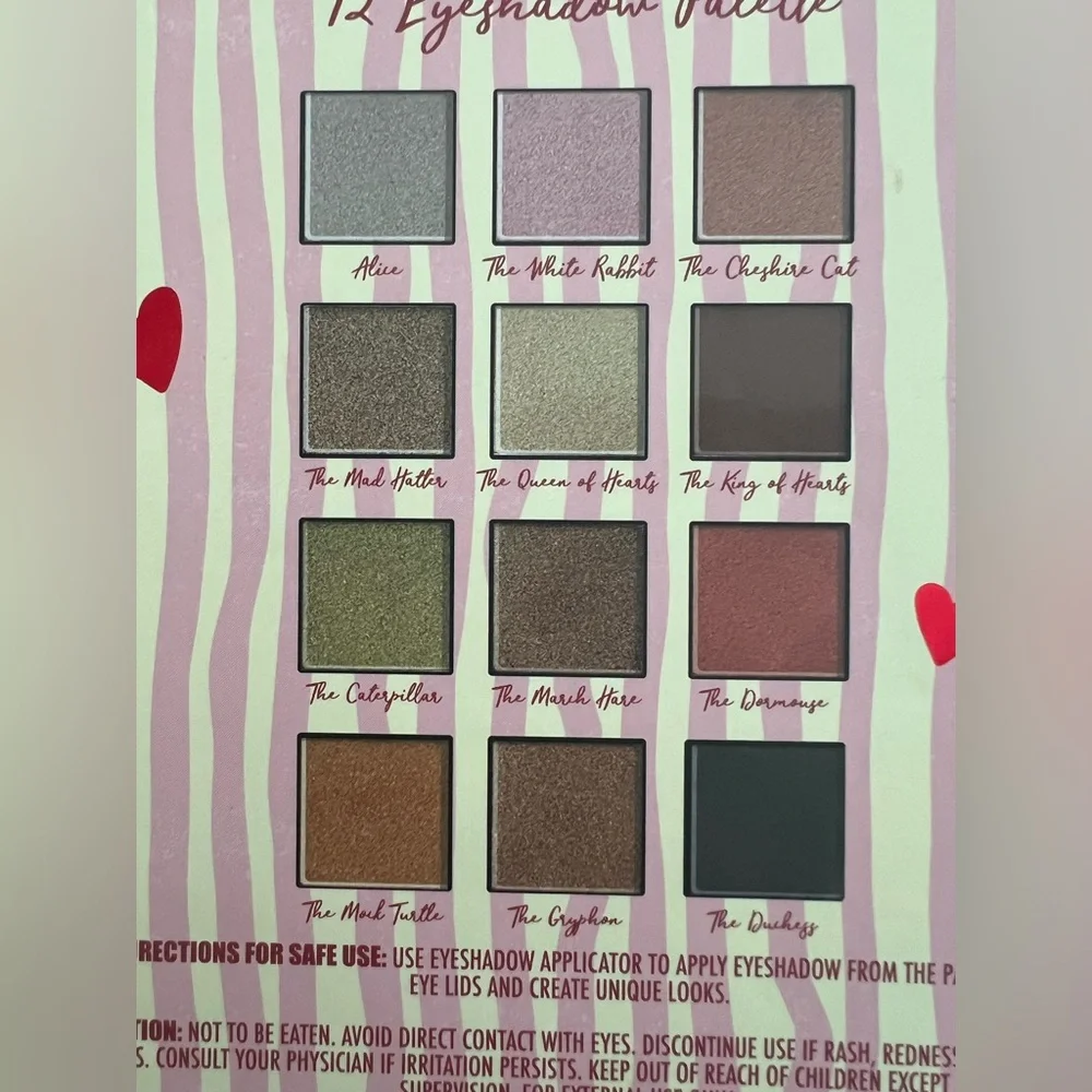Disney Alice in Wonderland 12 Color Eyeshadow Palette